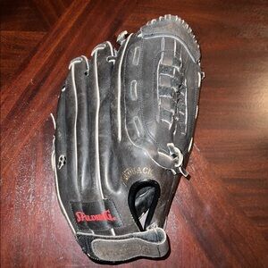 Spalding Dark Gray Baseball Glove